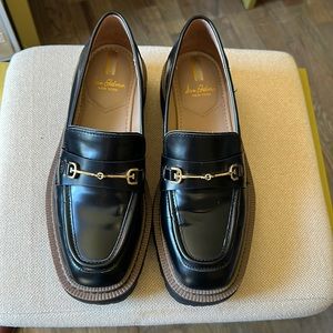 Y2K Sam Edelman Women’s 8 Laurs Lugs Sole Leather Horsebit Loafers Shoes